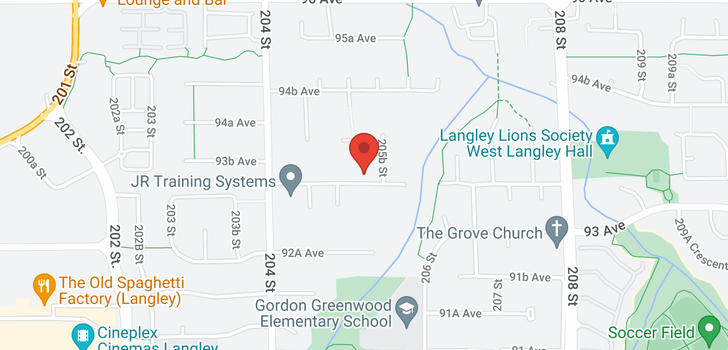 map of 20535 93A AVENUE